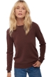 Cachemire pull femme col rond thalia chocobrown xs