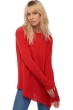 Cachemire pull femme col rond zaia rouge 3xl
