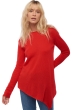 Cachemire pull femme col rond zaia rouge xs