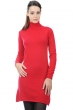 Cachemire pull femme col roule abie rouge velours s