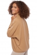Cachemire pull femme col roule amarillo camel s