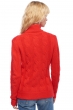 Cachemire pull femme col roule blanche rouge s