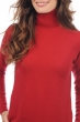 Cachemire pull femme col roule jade rouge velours 3xl