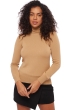 Cachemire pull femme col roule lili camel 3xl