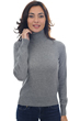 Cachemire pull femme col roule lili gris chine s