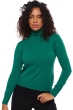 Cachemire pull femme col roule lili vert anglais s