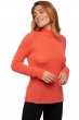 Cachemire pull femme col roule louisa corail lumineux m