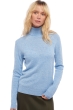 Cachemire pull femme col roule tale first powder blue xs