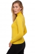 Cachemire pull femme col roule tale first sunny yellow xl