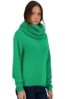 Cachemire pull femme col roule tisha new green xs