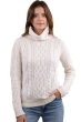 Cachemire pull femme col roule wynona blanc casse s