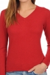 Cachemire pull femme col v emma rouge velours 2xl