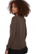 Cachemire pull femme col v faustine marron chine xs