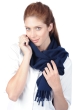 Cachemire pull femme echarpes et cheches kazu170 bleu marine 170 x 25 cm