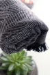 Cachemire pull femme erable 130 x 190 noir gris chine 130 x 190 cm