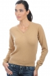 Cachemire pull femme faustine camel 4xl
