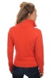 Cachemire pull femme zip capuche elodie corail lumineux 2xl
