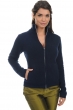 Cachemire pull femme zip capuche elodie marine fonce 3xl