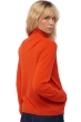 Cachemire pull femme zip capuche virginia bloody orange 2xl
