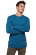 Cachemire pull homme col rond bilal manor blue l