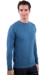 Cachemire pull homme col rond keaton manor blue s