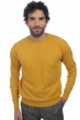 Cachemire pull homme col rond keaton moutarde 4xl