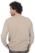 Cachemire pull homme col rond nestor 4f natural brown l