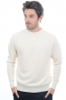 Cachemire pull homme col rond nestor 4f natural ecru 3xl