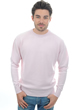 Cachemire pull homme col rond nestor 4f rose pale xs