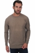 Cachemire pull homme col rond nestor natural brown 2xl