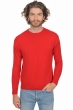 Cachemire pull homme col rond nestor premium rouge 3xl