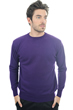 Cachemire pull homme col rond nestor violet tres vif 2xl