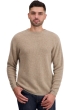 Cachemire pull homme col rond taima natural brown xl
