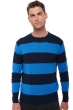 Cachemire pull homme col rond villefranche marine fonce   tetbury blue s