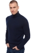 Cachemire pull homme col roule achille marine fonce xl