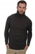 Cachemire pull homme col roule achille marron chine s