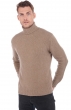 Cachemire pull homme col roule achille natural brown 2xl