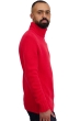 Cachemire pull homme col roule achille rouge m