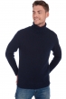 Cachemire pull homme col roule artemi marine fonce 4xl