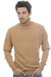 Cachemire pull homme col roule edgar 4f camel s