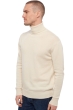 Cachemire pull homme col roule edgar 4f natural ecru xs