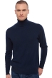 Cachemire pull homme col roule edgar marine fonce s
