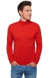 Cachemire pull homme col roule frederic rouge xl