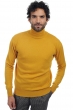 Cachemire pull homme col roule preston moutarde s