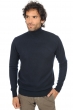 Cachemire pull homme col roule tarry first marine fonce m
