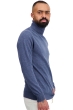 Cachemire pull homme col roule tarry first nordic blue l