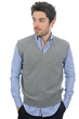 Cachemire pull homme col v balthazar gris chine 2xl