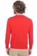 Cachemire pull homme col v gaspard premium rouge s