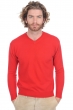 Cachemire pull homme col v gaspard premium rouge xl
