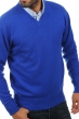 Cachemire pull homme col v hippolyte 4f bleu lapis 2xl